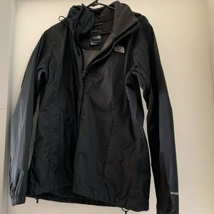 Black North Face Rain Jacket